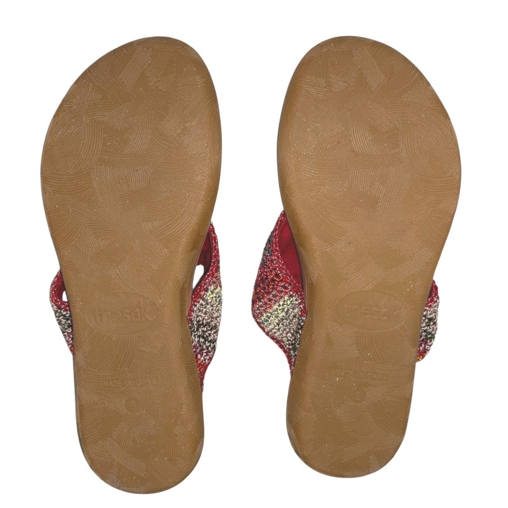 The Sak Shana Crochet‎ Thong Sandals sz 9 Man made - Picture 2 of 5